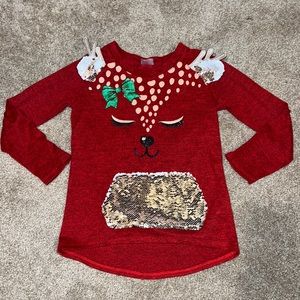 Reindeer sequin shirt